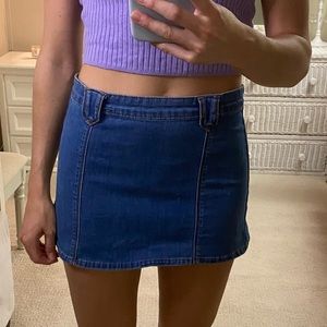 Denim Mini Skirt